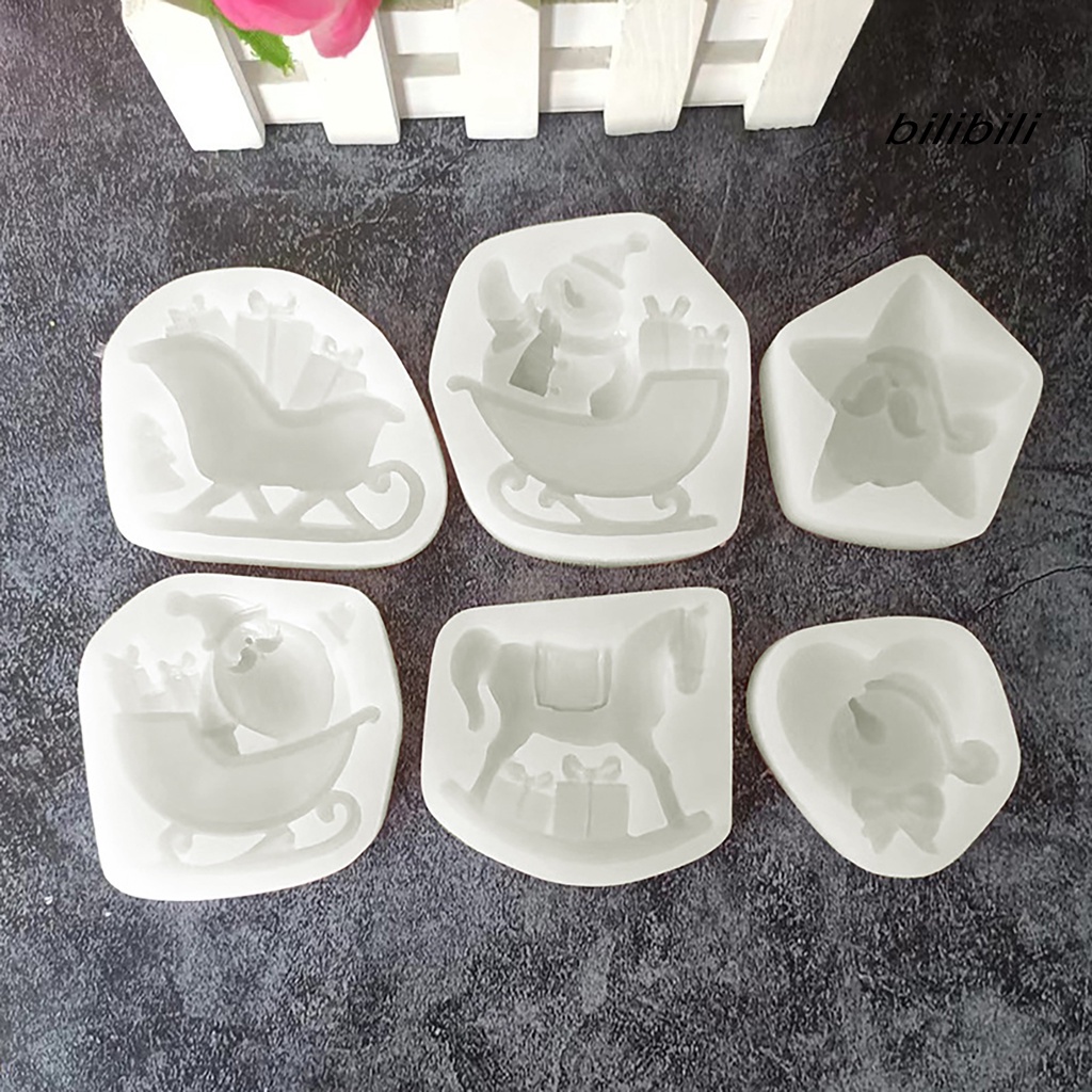 Khuôn Làm Bánh Không BPA Chống Dính Hình Ông Già Noel DIY