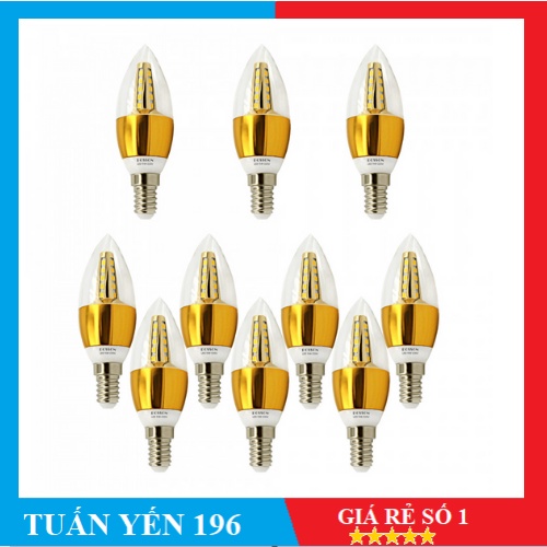 Bóng đèn Led nến 5w quả nhót đuôi E14 sáng vàng/ trăng ấm Posson LCP-5E14G