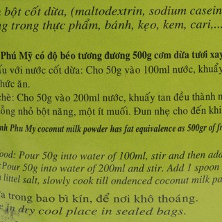 BỘT CỐT DỪA ĐỊNH PHÚ MỸ - 300G
