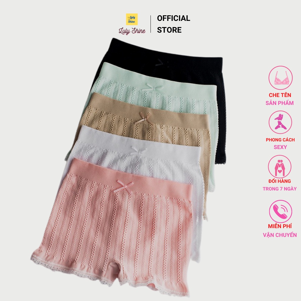 Quần mặc váy cao cấp Luly Shine, quần đùi nữ gân xuất Nhật loại 1 túi zip siêu co giãn QV01