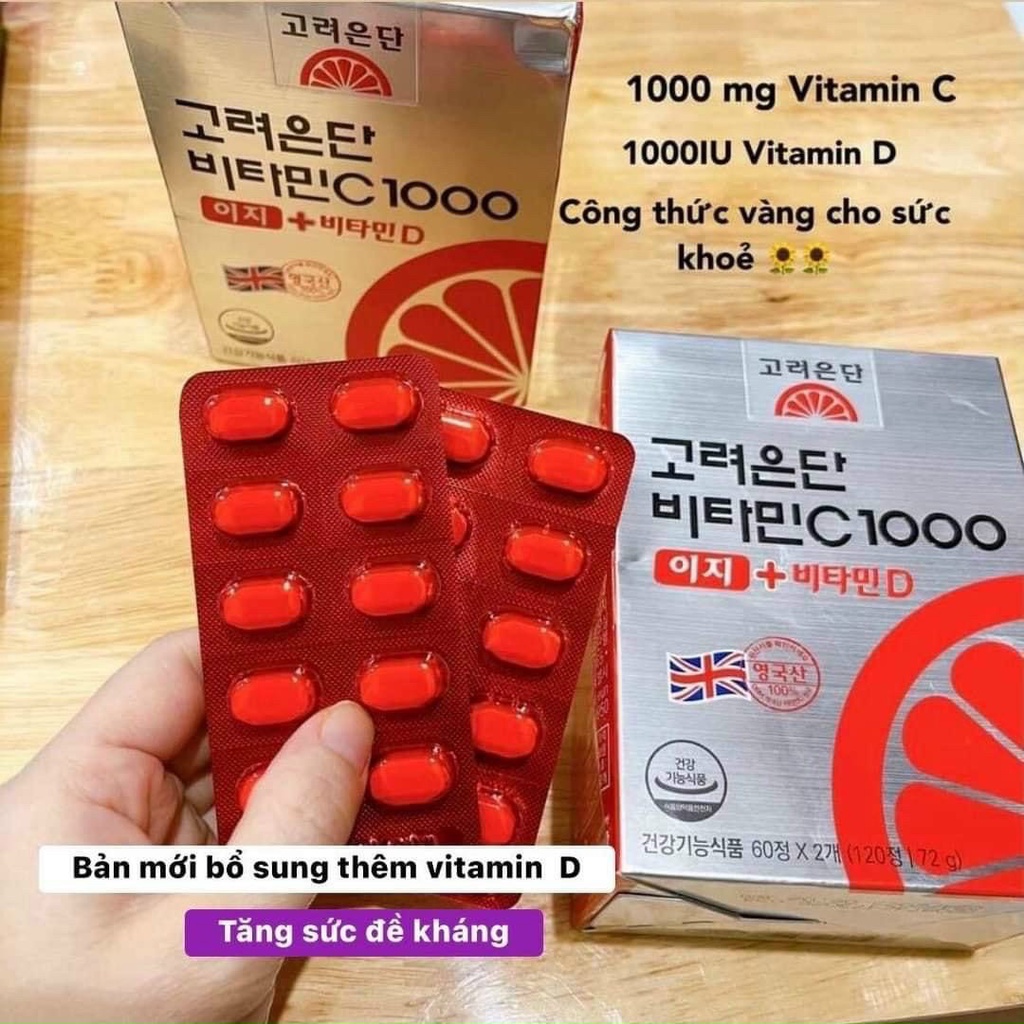 Viên uống VITAMIN C EUNDAN 1000 Hàn Quốc