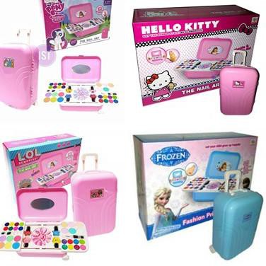 Va Li Kéo Đựng Đồ Trang Điểm Hình Hello Kitty / Ngựa Một Sừng Dễ Thương Cho Bé Gái