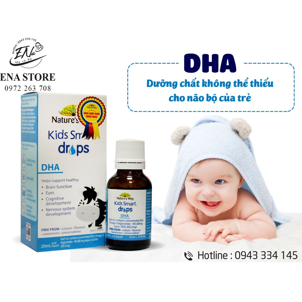 DHA Nature's Way Kids Smart Drops DHA Dạng Giọt hàng chính hãng