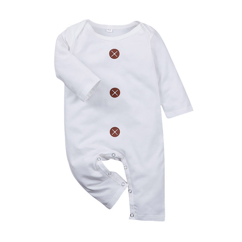 Body Tay Dài Cho Bé Trai Bé Gái Sơ Sinh 0-24 Tháng,Bodysuit Liền Thân Trần Bông Quần Áo Cho Bé
