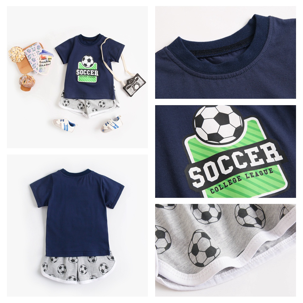 Bộ Quần Áo Sanlutoz Chất Cotton Năng Động Cho Bé Vào Mùa Hè