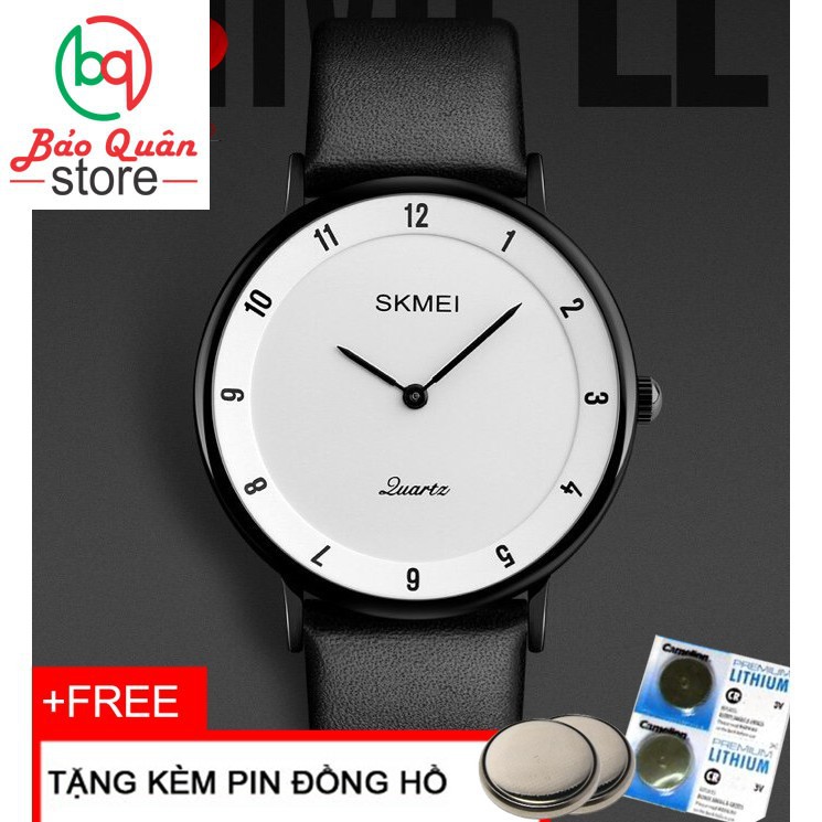 ĐỒNG HỒ NAM DÂY DA NÂU SKMEI - SMS004 - QUARTZ