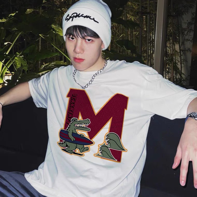 Áo Thun Tay Lỡ M Crocodile 100% Cotton, Áo Phông Rộng Mẫu Mới 2022 𝘽𝙮.𝘾𝙖𝙢𝙘𝙖𝙢 | BigBuy360 - bigbuy360.vn