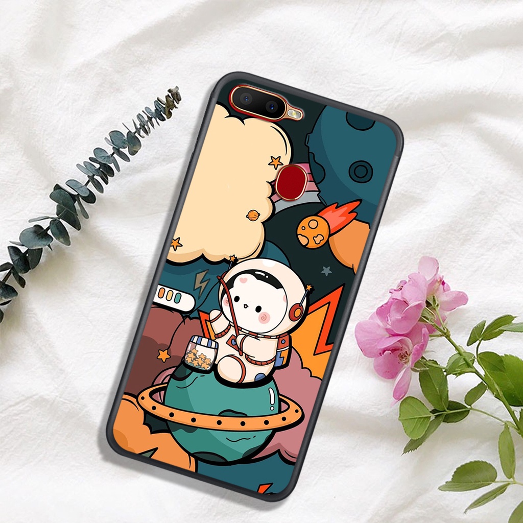 [ SIÊU HOT] ỐP LƯNG OPPO A5S/A7/A12/F9 , IN HÌNH ASTRONAUT TIỂU ĐỘI PHI-HÀNH-GIA, MÀU SẮC CỰC BẮT MẮT