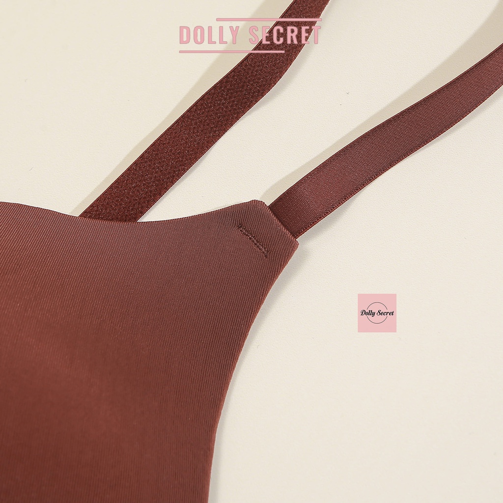 Áo Lót Đúc Su Nước Màu Trơn Siêu Nhẹ Không Gọng Xuất Nhật Basic DOLLY SECRET A04