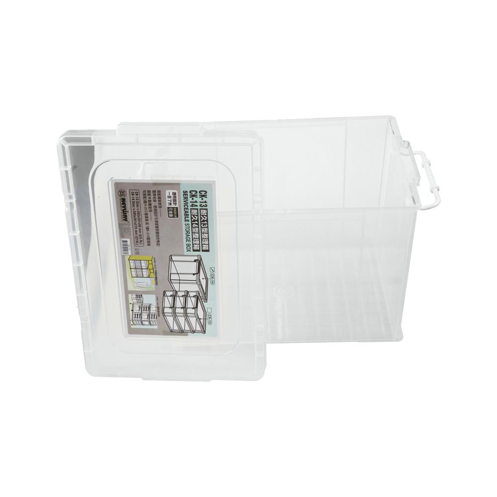 HomeBase KEYWAY Thùng nhựa đựng đồ đa năng 19L Thái Lan W38.5xH27xD26.1cm màu trắng