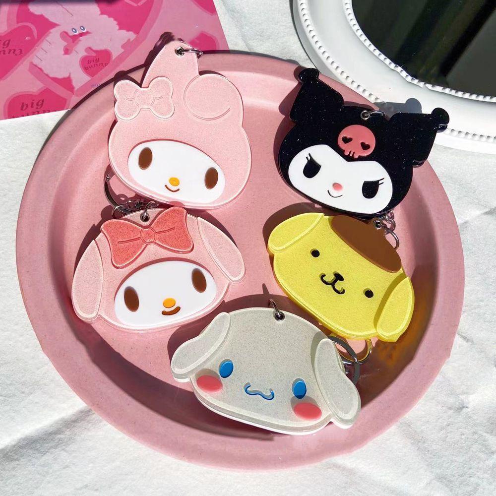LANFY Móc Chìa Khóa Hình Chú Chó Melody Hoạt Hình Bằng Acrylic Kiểu Hàn Quốc Dễ Thương