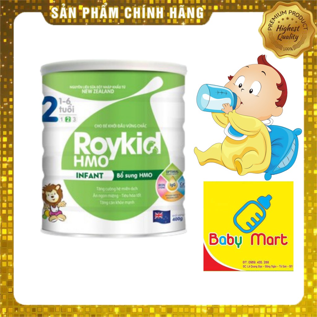 Sữa Roykid HMO Digestive Số 2 Tăng Cường Hệ Tiêu Hóa Cho Trẻ 1-6 Tuổi Hộp 900g