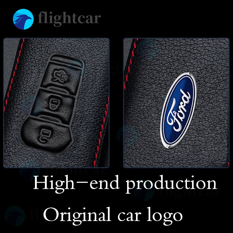 Vỏ Da Bảo Vệ Chìa Khóa Điều Khiển Từ Xa Cho Xe Hơi Ford Ranger Fiesta Everest