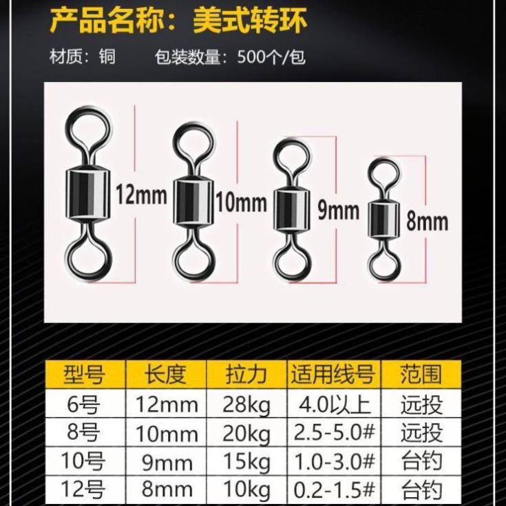 Khóa Link Số 8 Mà Ní Buộc Dây Câu Đài 30 Chiếc Khóa Link Câu Cá