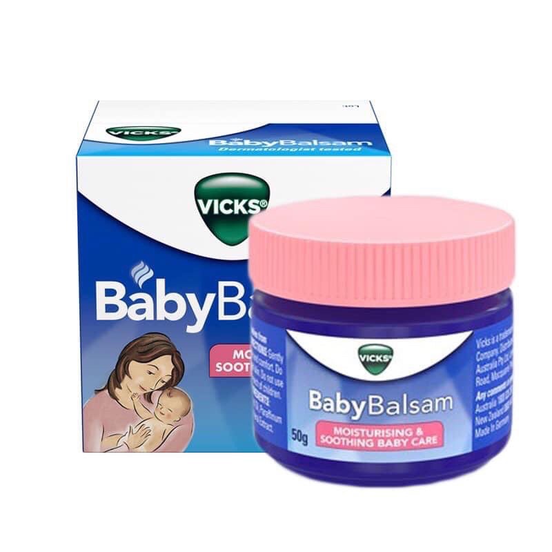 Dầu bôi ấm ngực Vick Baby Balsam Úc