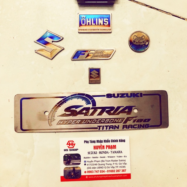 BIỂN SỐ TRƯỚC TITAN RAIDER/SATRIA