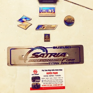 BIỂN SỐ TRƯỚC TITAN RAIDER/SATRIA