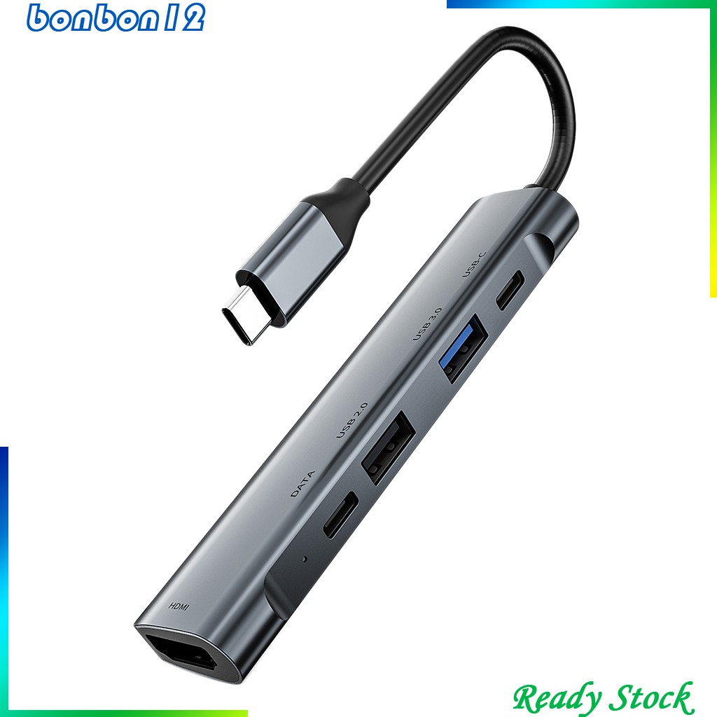 Bộ Chia Usb Type C 4k Hdmi 5 Trong 1 | BigBuy360 - bigbuy360.vn