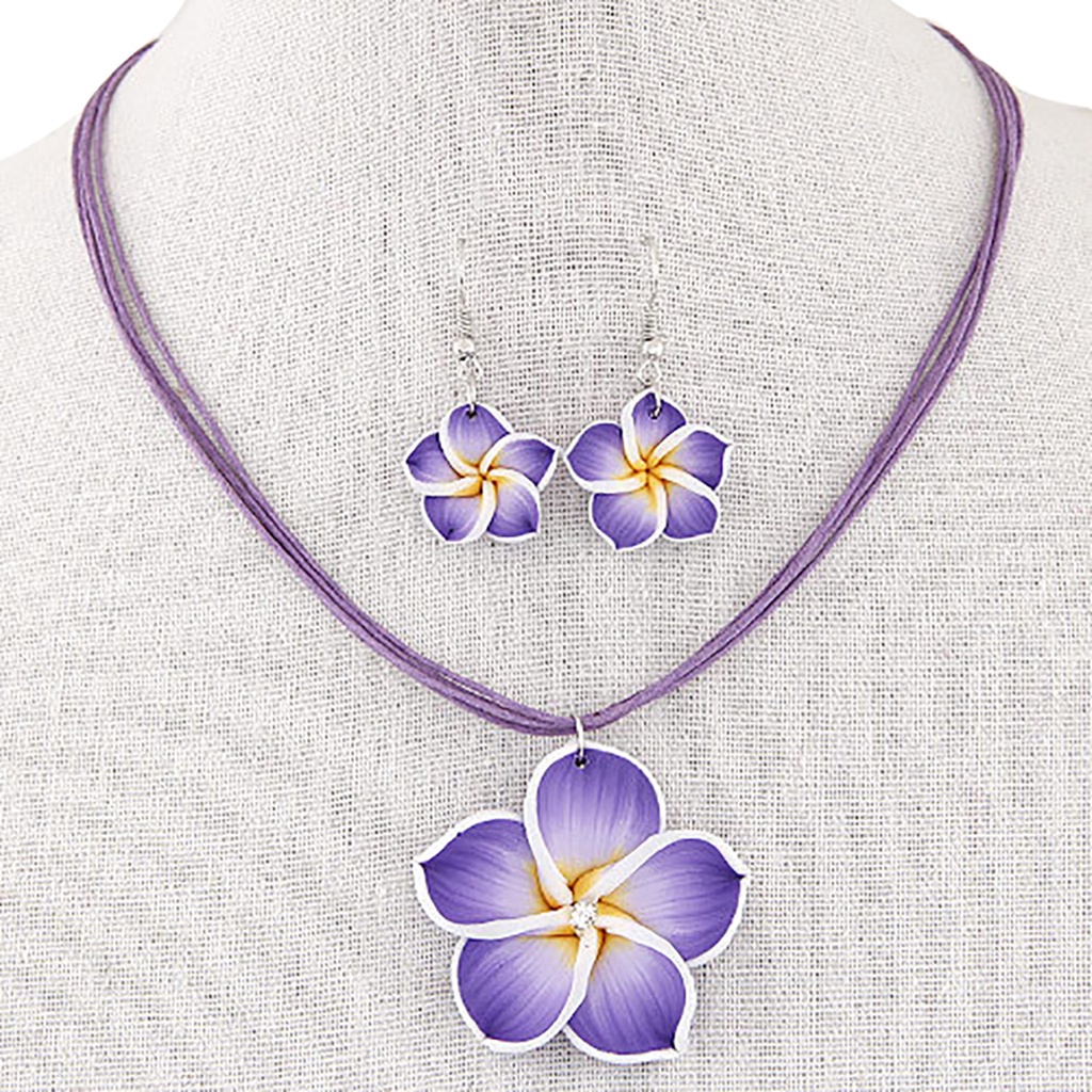 Bộ Trang Sức Hợp Kim Hình Hoa Quyến Rũ Thời Trang Dành Cho Nữ