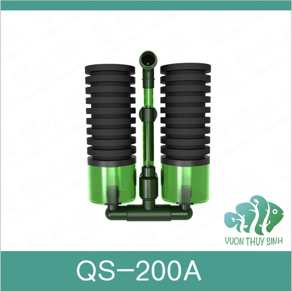  Lọc vi sinh QS100A, QS200A có khoang chứa vật liệu lọc