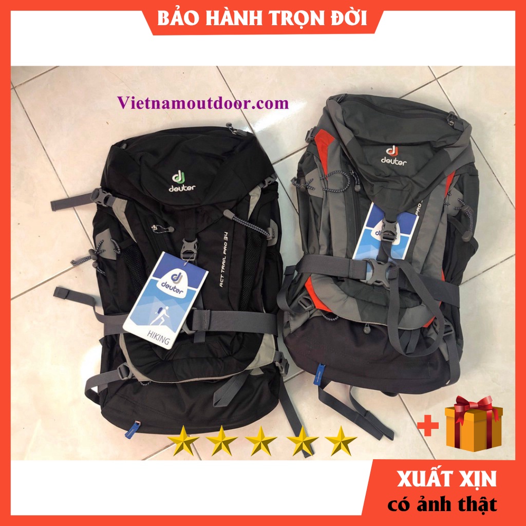 Balo du lịch Nam Phượt D.U ACT Trail Pro 34 [BẢO HÀNH TRỌN ĐỜI]