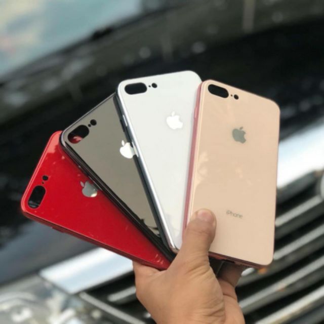 ỐP LƯNG KÍNH VIỀN DẺO CÙNG MÀU CHO IPHONE XS MAX/X/XS/XR/7 PLUS/8 PLUS/6 plus/7/8/6