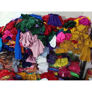 Áo dài lụa Tây Thi xanh Coban thêu sen size S
