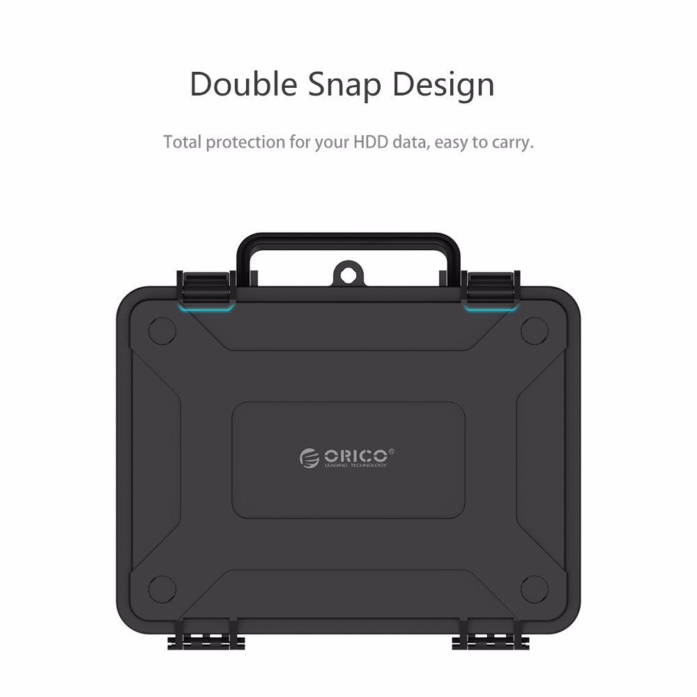 Hộp bảo vệ ổ cứng HDD ORICO 3.5 inch chống thấm nước chống sốc chống bụi thiết kế nắp chụp và khóa an toàn