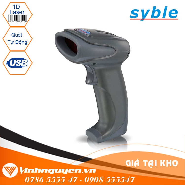 Máy đọc mã vạch 1D có dây Syble 2066A [Xả Kho]