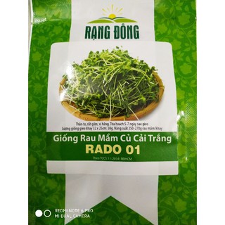 Hạt giống Mầm củ cải trắng ( mầm nhỏ ) 50gr❤️FREESHIP XTRA❤️