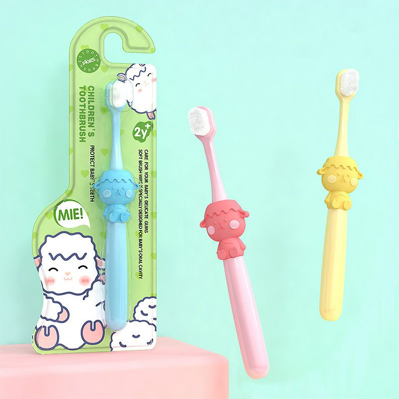 Bàn Chải Đánh Răng Sợi Lông Tơ Siêu Mềm Cho Bé Tập Đánh Răng