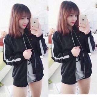 Aó khoác bomber kaki 2lớp