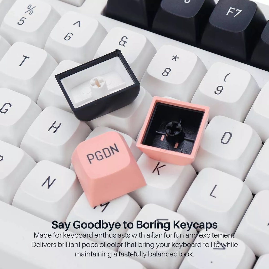 BỘ NÚT BÀN PHÍM CƠ KEYCAP MDA PBT 226 PHÍM OLIVIA, IN DOUBLE SHOT, HỖ TRỢ NHIỀU LAYOUT