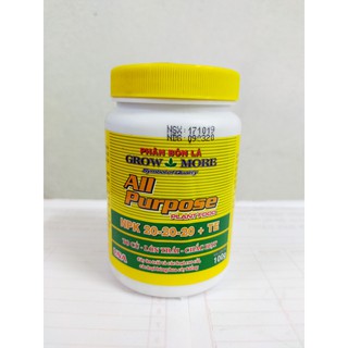 Phân bón lá nhập Mỹ NPK 20-20-20 , Giúp cây khỏe mạnh,Cứng thân , Tăng đề kháng- An toàn cho con người