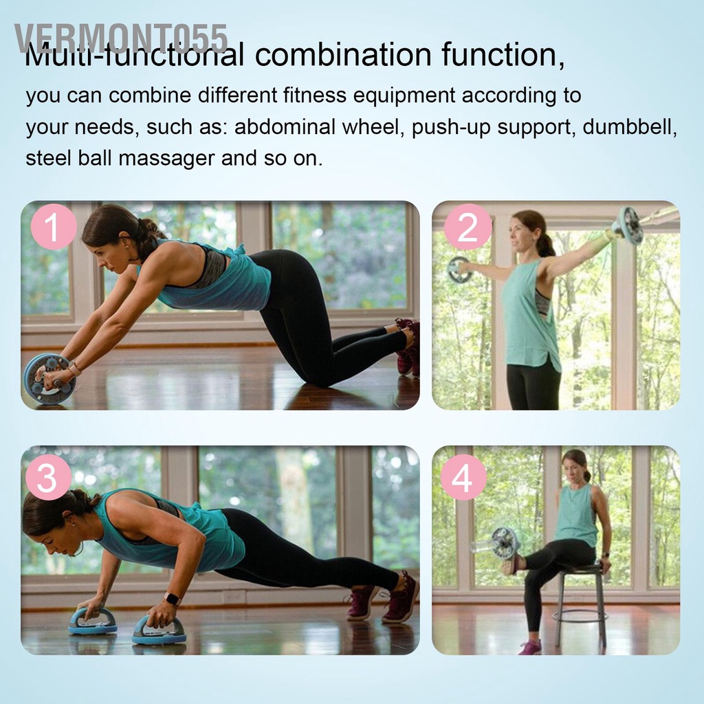 Có thể bán buôn Bộ Dây Kéo Bụng Bánh Xe Kết Hợp Đa Chức Năng Tập Gym Trong Nước Hàng giao ngayVermont055