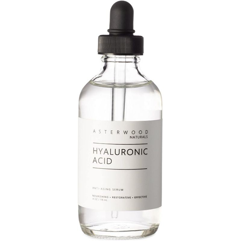 Serum axit hyaluronic, 100% HA hữu cơ , chống lão hóa, nếp nhăn,dưỡng ẩm, giúp da căng mọng ASTERWOOD NATURALS 118ml