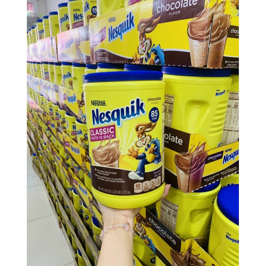 DATE 2023 bột cacao nesquik hủ 1,18kg của mỹ