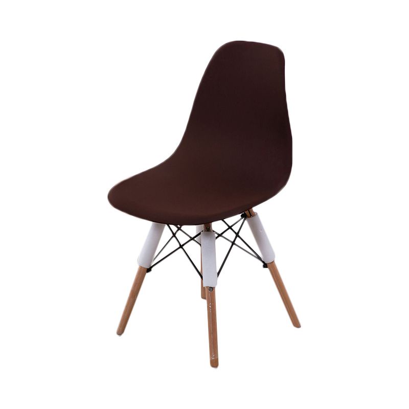 1pc Slipcover Chair Cover Stretch Removable Shell Home Dining Washable Armless Seat
