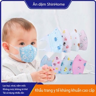 set 5 khẩu trang y tế kháng khuẩn cho bé