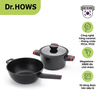 Bộ 02 món dr.hows esoap kinh nghiệm: nồi 20cm + chảo 24cm