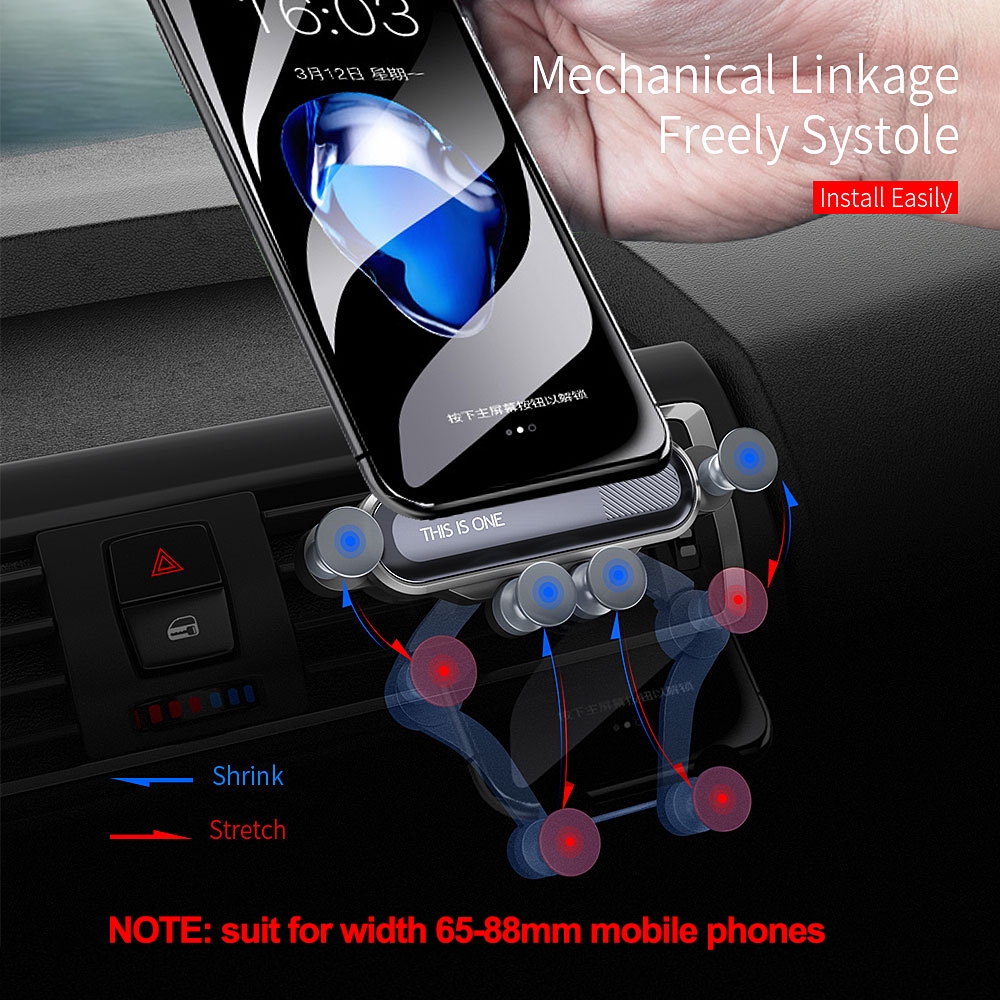 Giá đỡ điện thoại gắn lỗ thông gió xe hơi tiện dụng | BigBuy360 - bigbuy360.vn