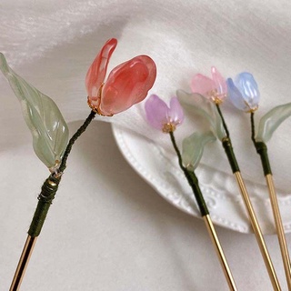 Trâm Búi Tóc Cài Tóc Hoa Tulip