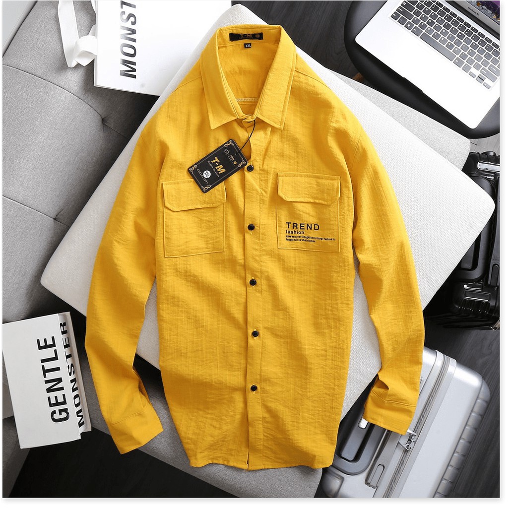 Áo Sơ Mi Vải Đũi Dài Tay Mát Mịn Không Nhăn Không Xù ✸Không Phai Màu✸ HP