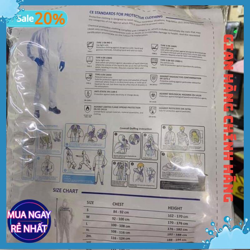 Bộ Quần Áo Bảo Hộ Y Tế VinGuard Vin-2000 Pro Có Viền Xanh Hàng Cao Cấp