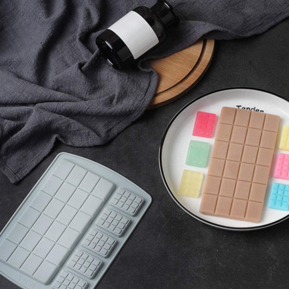 Khuôn silicon làm bánh waffle / sô cô la / kẹo hình khối diy