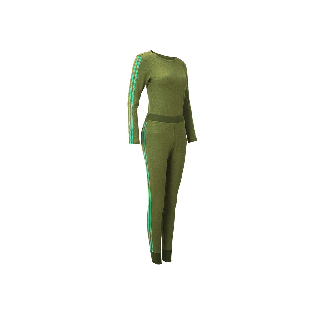 Quần Legging nữ Yvette LIBBY N'guyen Paris, YVETTE COOL WB1, Màu xanh rêu, Cotton Melange hữu cơ