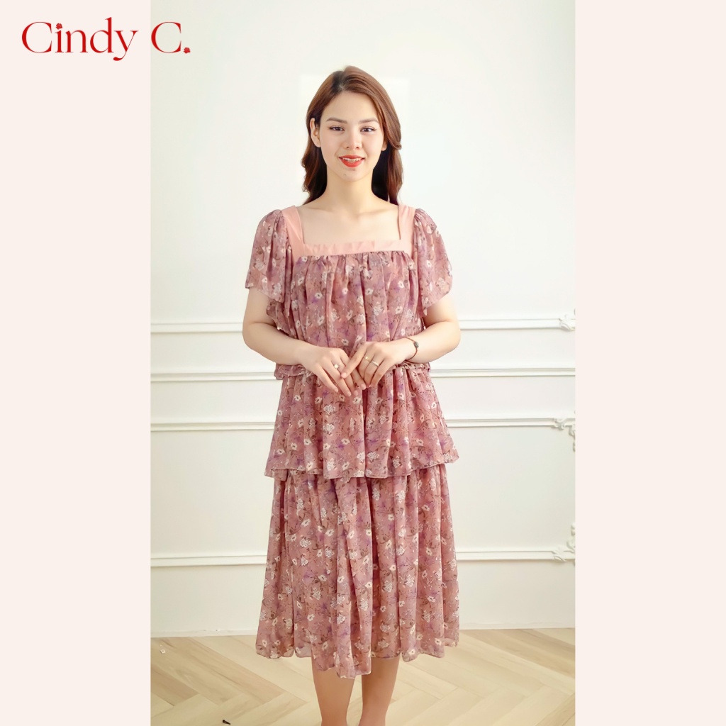 Váy Valerie CINDY C chất liệu Voile thiết kế thanh lịch nữ tính 366