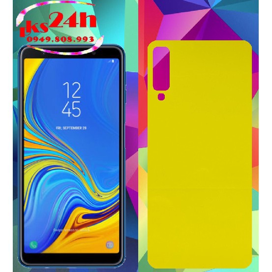 Cường lực Samsung A7 2018 / A750 Full màn hình + Dán PPF siêu dính trong suốt mặt sau A7 2018 - phukienso24h