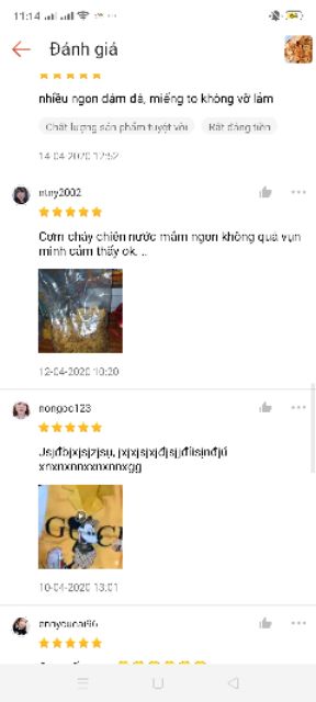 500gr cơm cháy chiên mắm vỡ, thơm ngon giòn vị