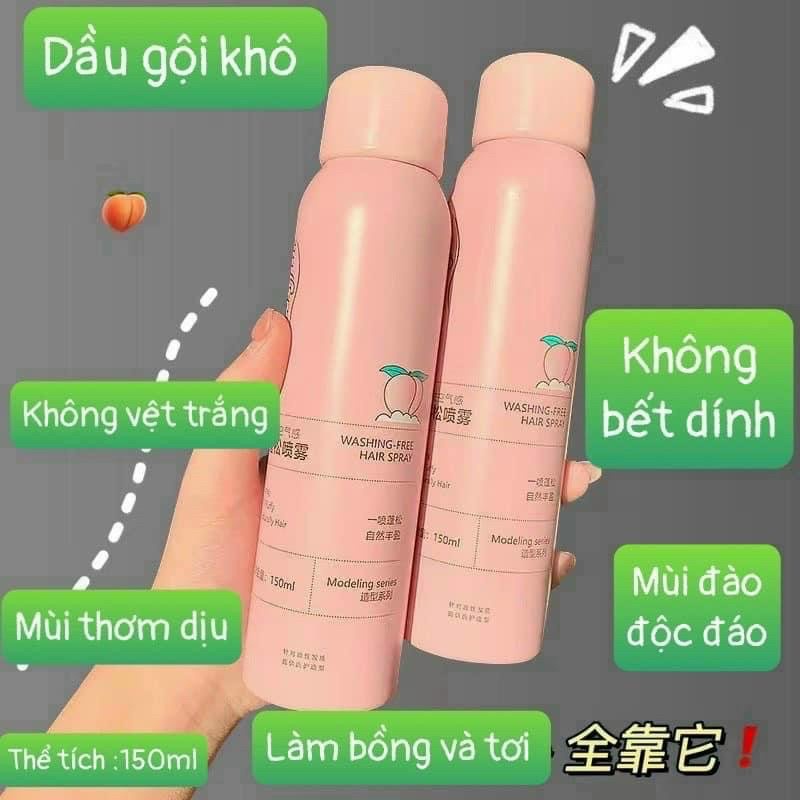 🍑 Dầu Gội Khô Hot Douyin 3 Tầng Hương Nội Địa Trung - 150ml